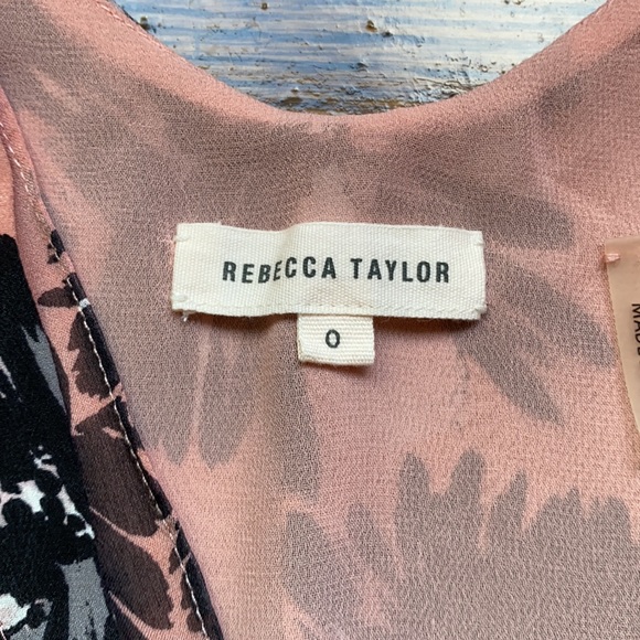 Rebecca Taylor Silk Floral Print Top - Picture 7 of 11